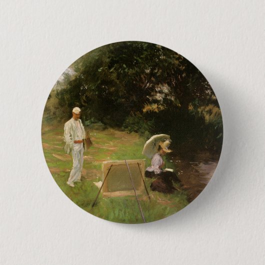 Badge Rond 5 Cm Dennis Miller Bunker Peinture à Calcot par Sargent (Devant)