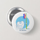 Badge Rond 5 Cm Dent (personnalisable) (Devant & derrière)