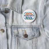 Badge Rond 5 Cm Dental Assistants Rock (En situation)