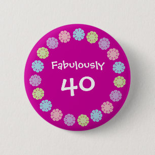Badge Rond 5 Cm Dentelez assez le bouton/insigne de fabuleusement