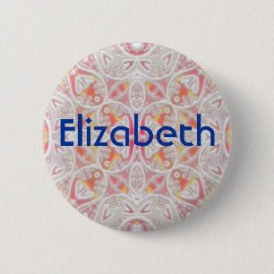 Badge Rond 5 Cm dentelle, Elizabeth