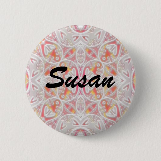Badge Rond 5 Cm dentelle, Susan (Devant)