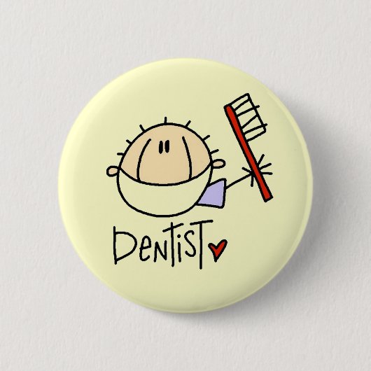 Badge Rond 5 Cm Dentiste (Devant)
