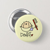 Badge Rond 5 Cm Dentiste (Devant & derrière)