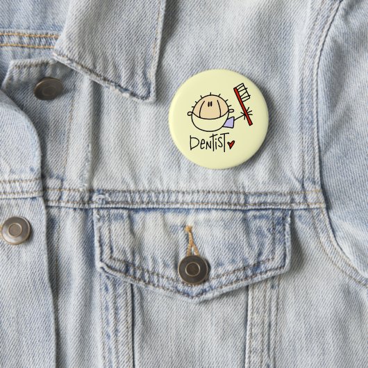 Badge Rond 5 Cm Dentiste (En situation)