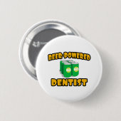 Badge Rond 5 Cm Dentiste à la bière (Devant & derrière)