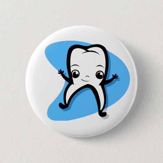 Badge Rond 5 Cm Dentiste de bouton (Devant)