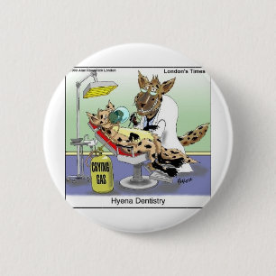 Badge Rond 5 Cm Dentisterie Hyena Dentisty Dons, Tee - shirts et O