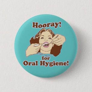 Badge Rond 5 Cm Dentistes et hygiénistes drôles