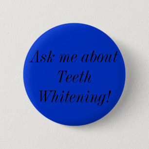 Badge Rond 5 Cm Dents blanchissant le bouton