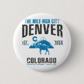 Badge Rond 5 Cm Denver (Devant)