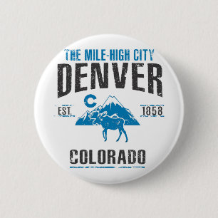 Badge Rond 5 Cm Denver