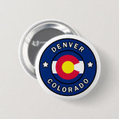 Badge Rond 5 Cm Denver Colorado (Devant & derrière)