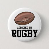Badge Rond 5 Cm Dépendant au rugby (Devant)