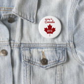 Badge Rond 5 Cm Déplacement au Canada (En situation)