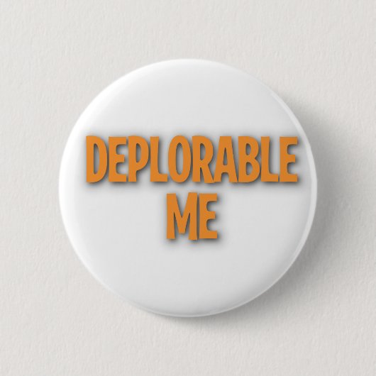 Badge Rond 5 Cm Déplorable je bouton (Devant)