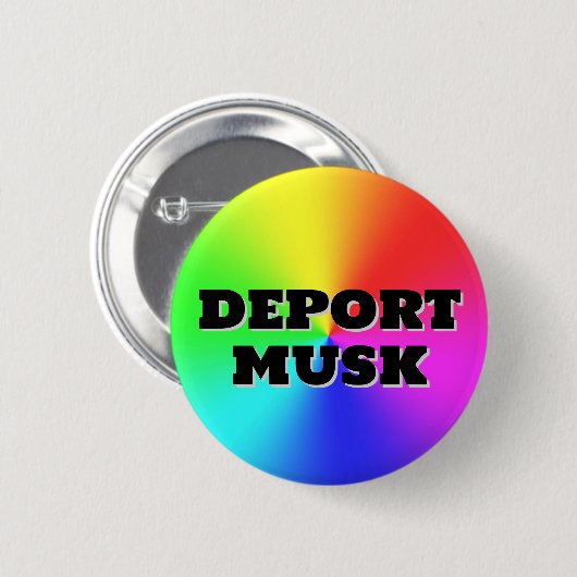 Badge Rond 5 Cm DEPORT MUSK ( vous pouvez changer les mots ! ) (Devant & derrière)