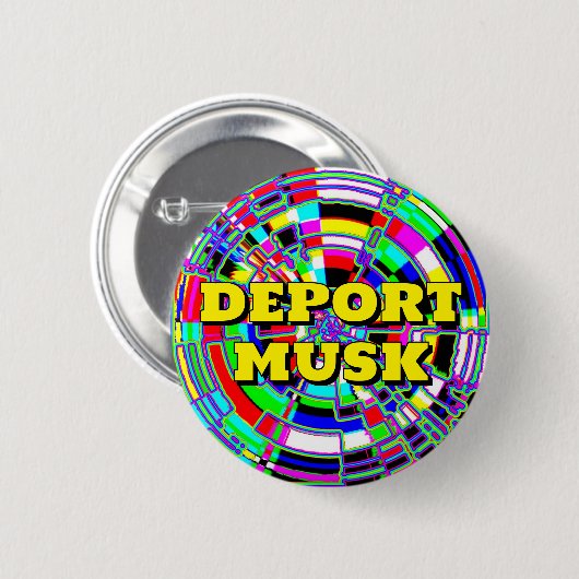 Badge Rond 5 Cm DEPORT MUSK ( vous pouvez modifier les mots ) (Devant & derrière)