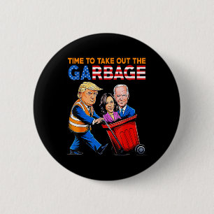 Badge Rond 5 Cm Dépouille Pour Trump 2024 Le Temps De Sortir