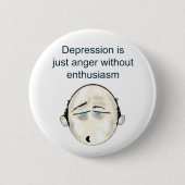 Badge Rond 5 Cm depressionblk T (Devant)