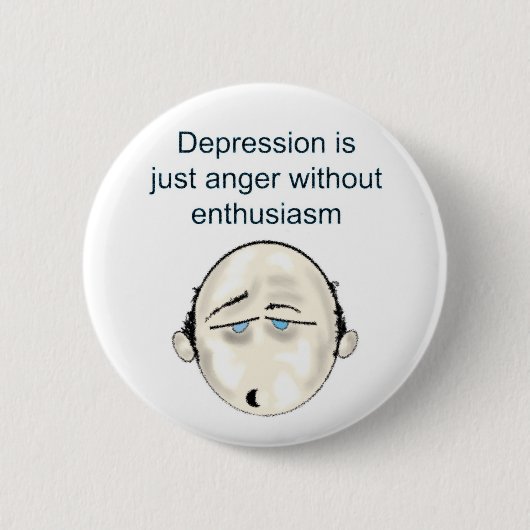 Badge Rond 5 Cm depressionblk T (Devant)