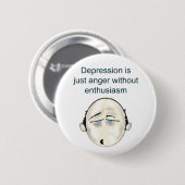 Badge Rond 5 Cm depressionblk T (Devant & derrière)