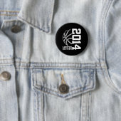 Badge Rond 5 Cm Depuis 2014 Anniversaire Bysketbyll Limited Editio (En situation)