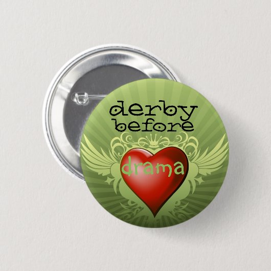 Badge Rond 5 Cm Derby avant drame (Devant & derrière)