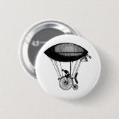 Badge Rond 5 Cm Derigicyclist de Steampunk (Devant & derrière)