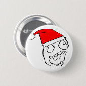Badge Rond 5 Cm Derp heureux père Noël - meme (Devant & derrière)