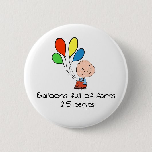 Badge Rond 5 Cm Des ballons pleins de farts (Devant)