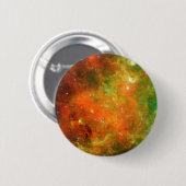 Badge Rond 5 Cm Des Clusters D'Étoiles Dans La Nebula Nord-América (Devant & derrière)
