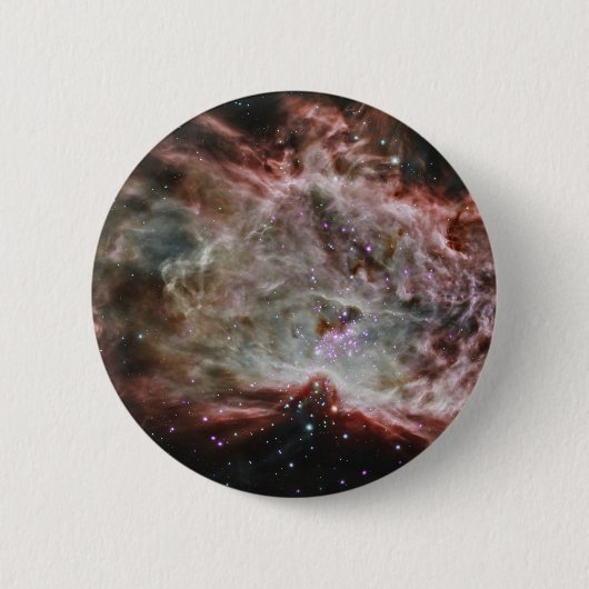 Badge Rond 5 Cm Des Clusters Étoiles Au Centre De La Nebula De Fla (Devant)