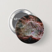 Badge Rond 5 Cm Des Clusters Étoiles Au Centre De La Nebula De Fla (Devant & derrière)