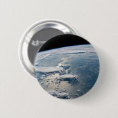 Badge Rond 5 Cm Des Nuages Autour De Sumatra, Indonésie. (Devant & derrière)