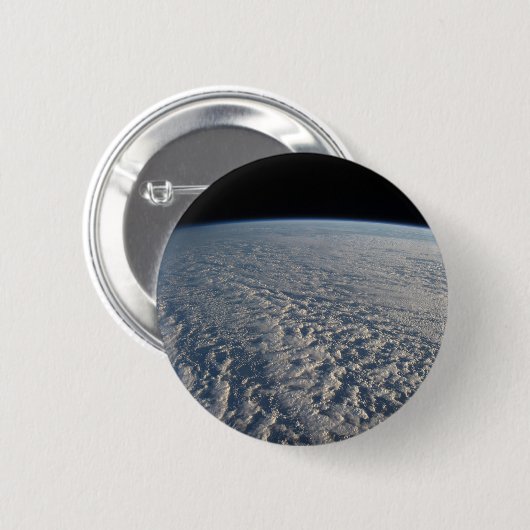 Badge Rond 5 Cm Des Nuages Stratocumulus Surplombent L'Océan Pacif (Devant & derrière)