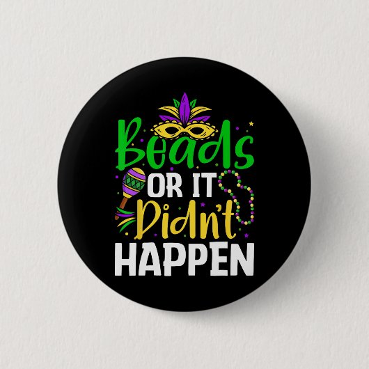 Badge Rond 5 Cm Des perles ou ça n'est pas arrivé (Devant)