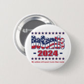 Badge Rond 5 Cm DeSantis-2024 (Devant & derrière)