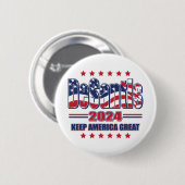 Badge Rond 5 Cm DeSantis-2024-Keep-America-Great (Devant & derrière)