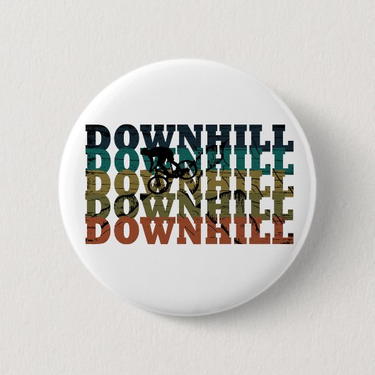 Badge Rond 5 Cm descente en VTT (Devant)