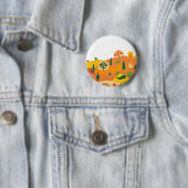 Badge Rond 5 Cm Désert de coupure de papier (En situation)