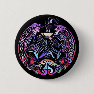 Badge Rond 5 Cm Design d'art celtique