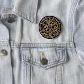 Badge Rond 5 Cm Design d'art viking (En situation)