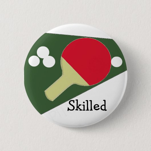 Badge Rond 5 Cm Design de ping-pong cool (Devant)