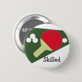 Badge Rond 5 Cm Design de ping-pong cool (Devant & derrière)