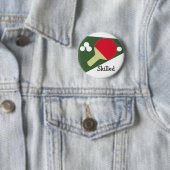 Badge Rond 5 Cm Design de ping-pong cool (En situation)
