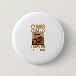Badge Rond 5 Cm Design de T-shirt de citation drôle vintage religi
