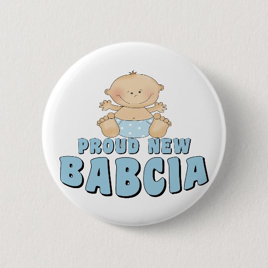 Badge Rond 5 Cm design de T-shirts roud New Babcia (Devant)
