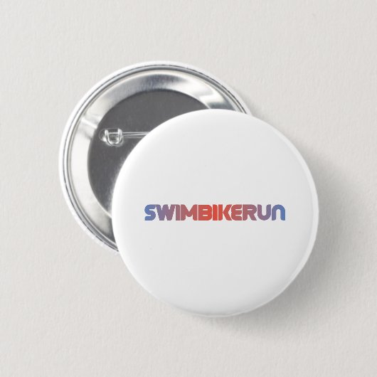 Badge Rond 5 Cm Design de triathlon (Devant & derrière)