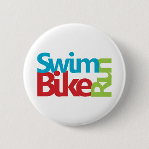 Badge Rond 5 Cm Design de triathlon cool